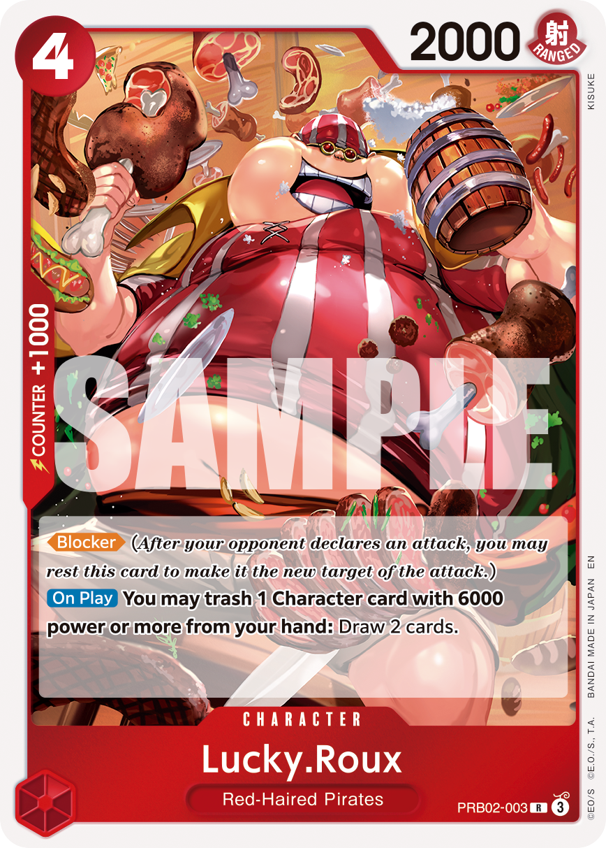 Lucky.Roux (Pirate Foil) - PRB02-003 - ONE PIECE CARD THE BEST vol.2