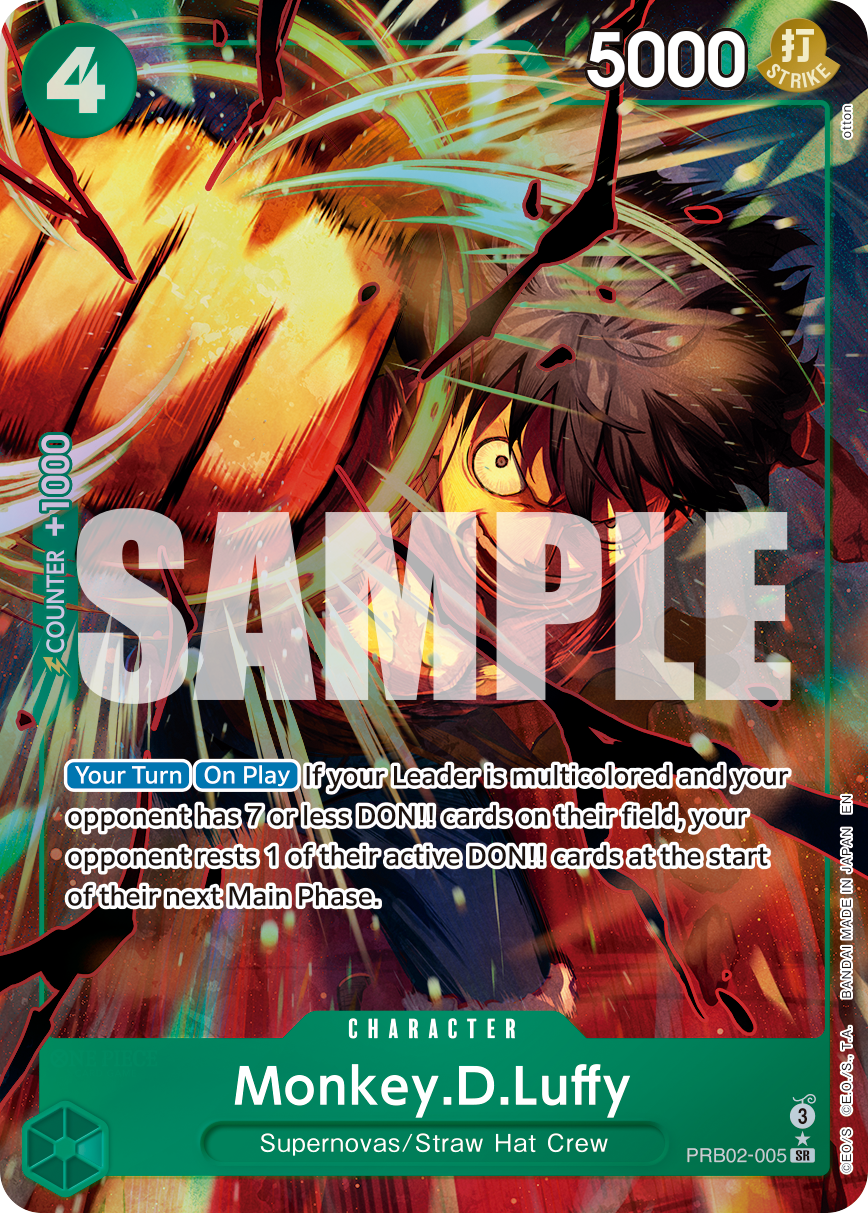 Monkey.D.Luffy (Alternate Art) - PRB02-005 - ONE PIECE CARD THE BEST vol.2