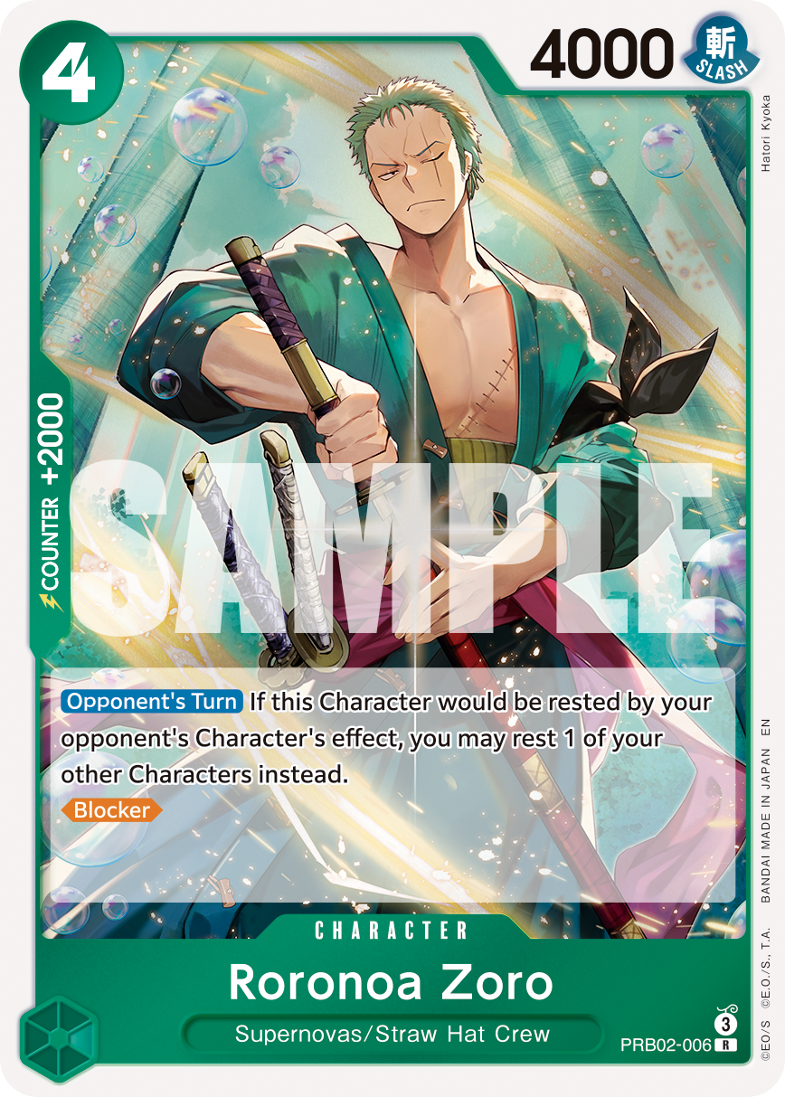 Roronoa Zoro - PRB02-006 - ONE PIECE CARD THE BEST vol.2