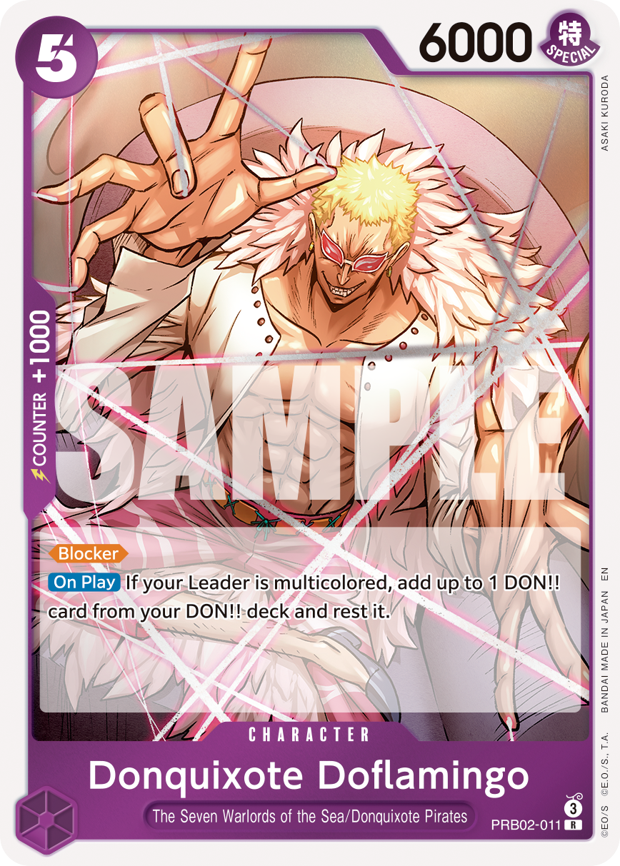Donquixote Doflamingo (Pirate Foil) - PRB02-011 - ONE PIECE CARD THE BEST vol.2