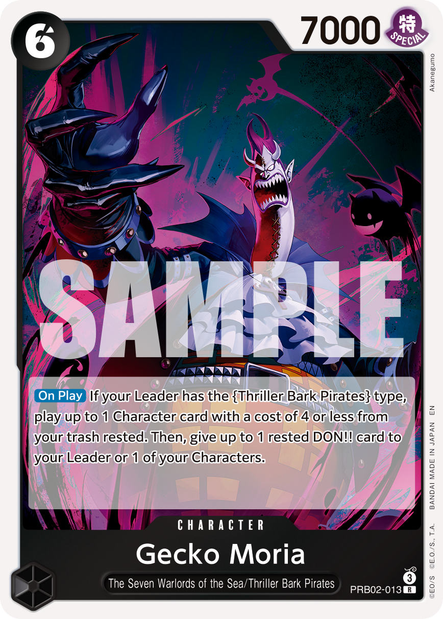 Gecko Moria (Pirate Foil) - PRB02-013 - ONE PIECE CARD THE BEST vol.2