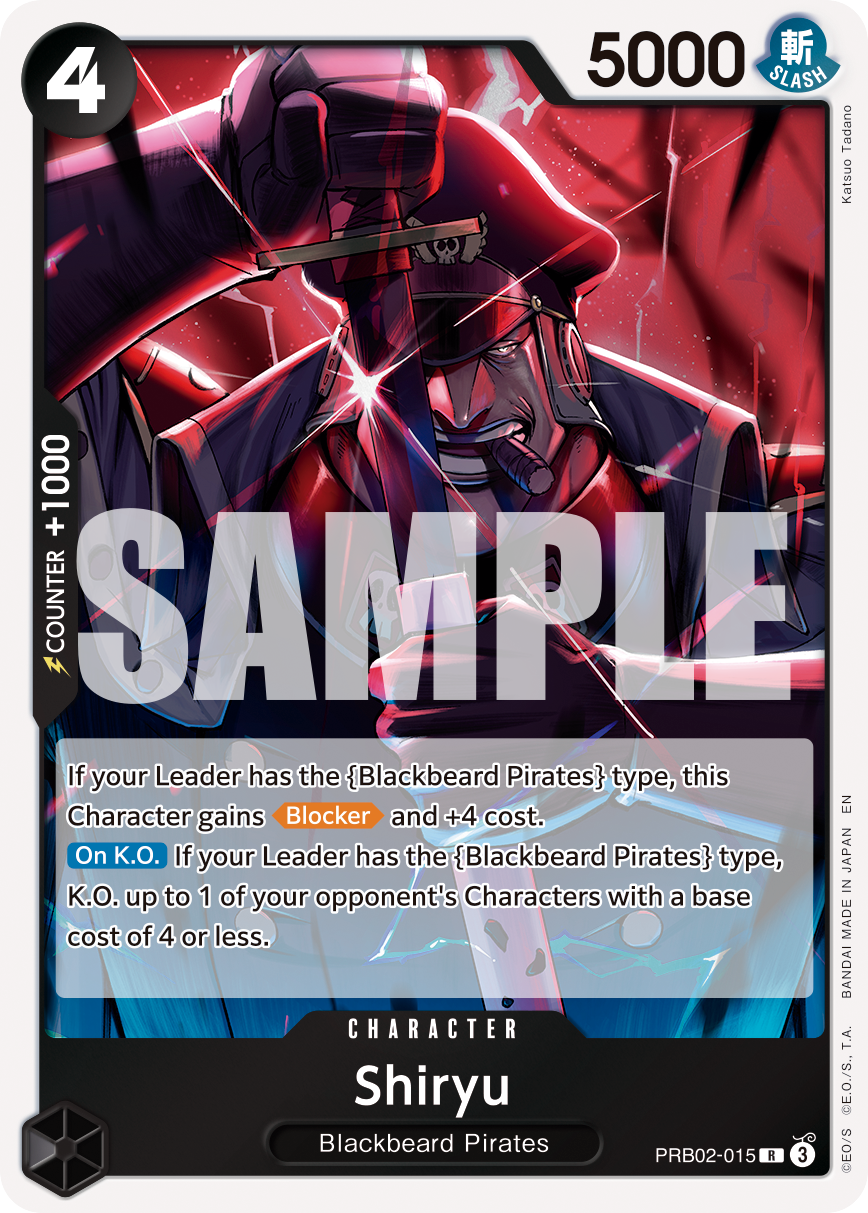 Shiryu (Pirate Foil) - PRB02-015 - ONE PIECE CARD THE BEST vol.2