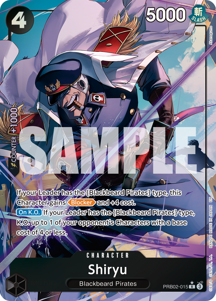 Shiryu (Alternate Art) - PRB02-015 - ONE PIECE CARD THE BEST vol.2