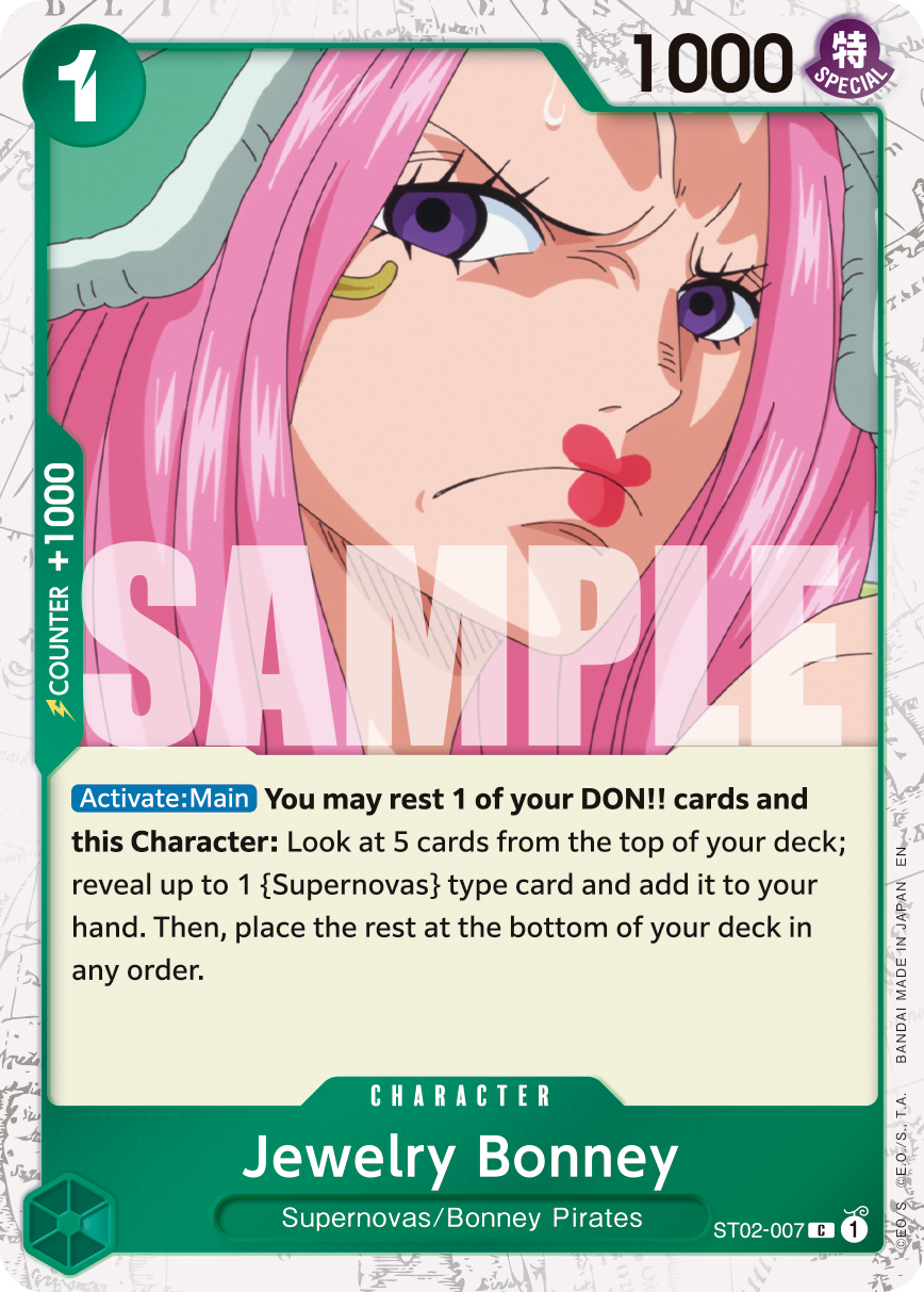 Jewelry Bonney (Pirate Foil) - ST02-007 - ONE PIECE CARD THE BEST vol.2