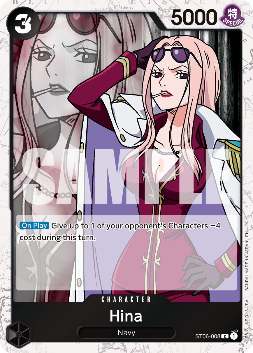 Hina (Pirate Foil) - ST06-008 - ONE PIECE CARD THE BEST vol.2