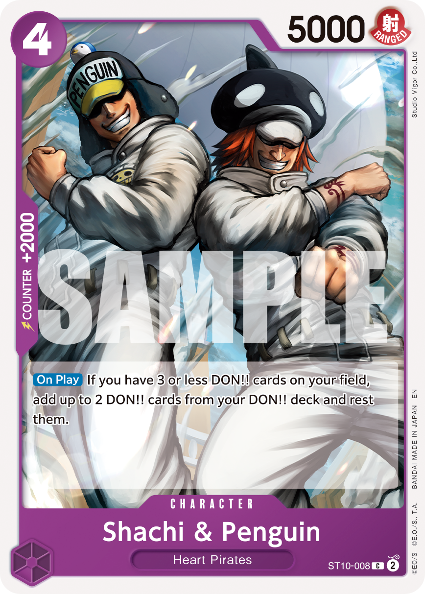 Shachi & Penguin - ST10-008 - ONE PIECE CARD THE BEST vol.2