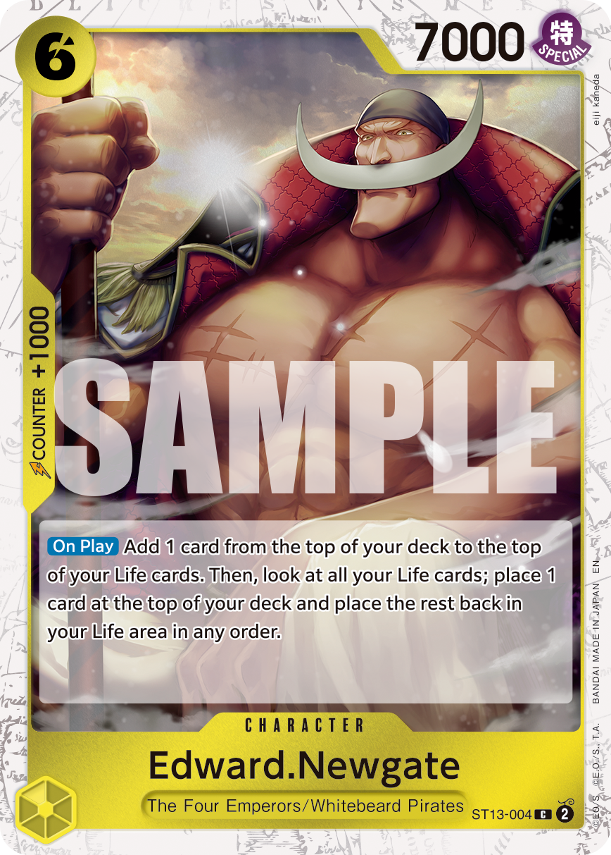 Edward.Newgate (Pirate Foil) - ST13-004 - ONE PIECE CARD THE BEST vol.2