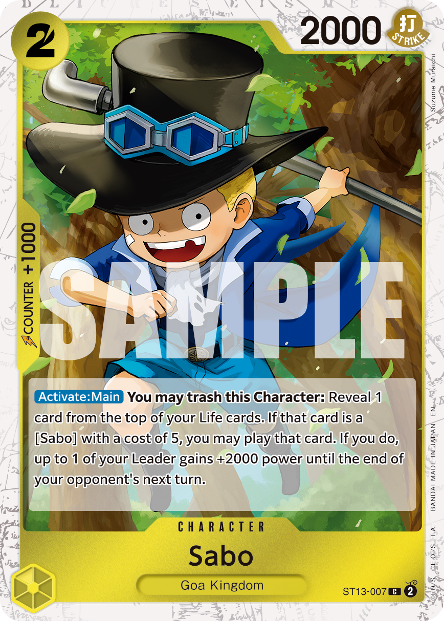 Sabo (Pirate Foil) - ST13-007 - ONE PIECE CARD THE BEST vol.2