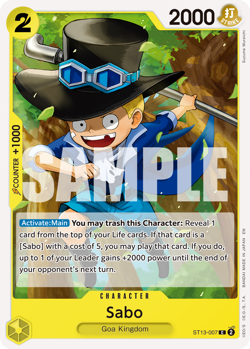 Sabo - ST13-007 - ONE PIECE CARD THE BEST vol.2