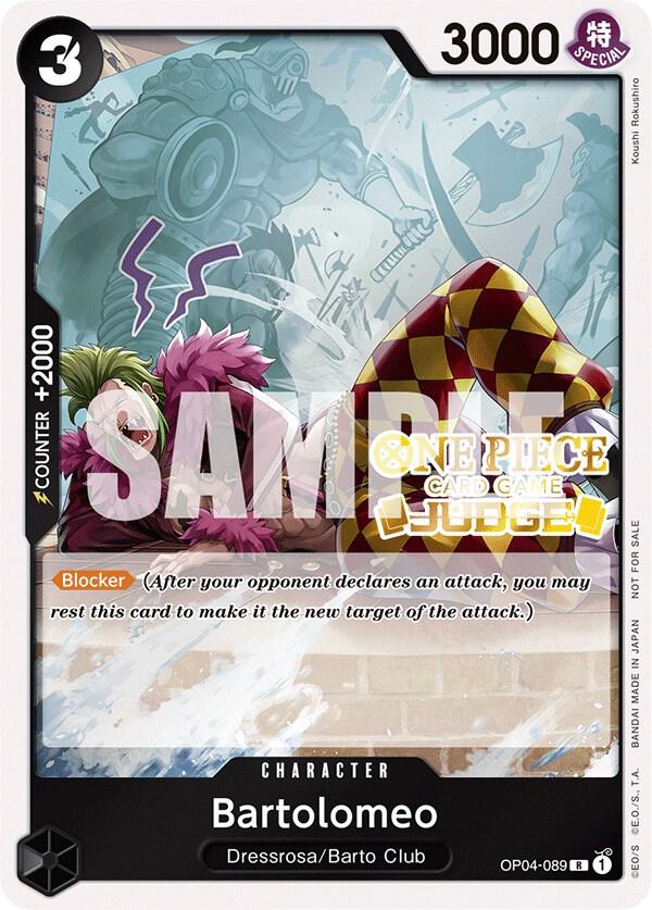 Bartolomeo (Judge Pack Vol. 3) - OP04-089 - One Piece Promotion Cards