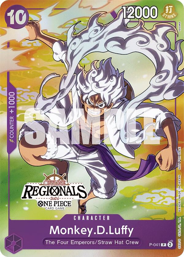 Monkey.D.Luffy (041, Offline Regional 2024 Vol. 2, Participant) - P-041 - One Piece Promotion Cards