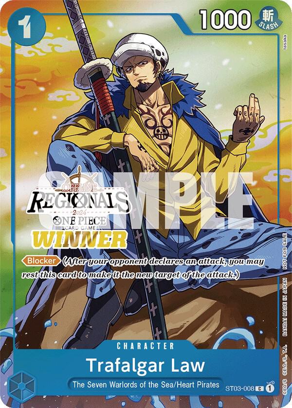 Trafalgar Law (Offline Regional 2024 Vol. 2, Winner) - ST03-008 - One Piece Promotion Cards