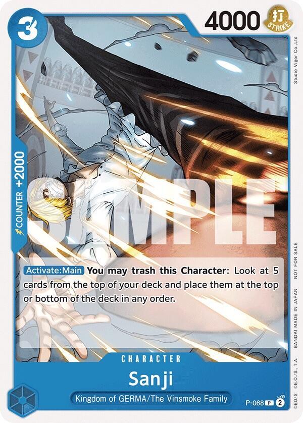 Sanji (Pirates Party Vol. 7) - P-068 - One Piece Promotion Cards