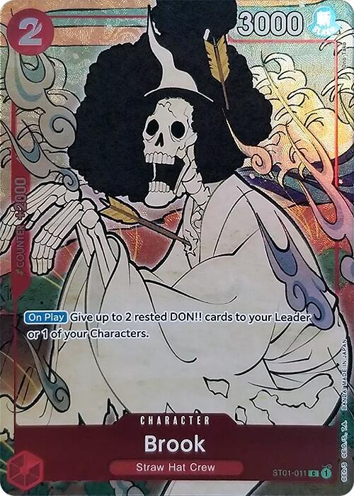 Brook (English Version 1st Anniversary Set) - ST01-011 - One Piece Promotion Cards