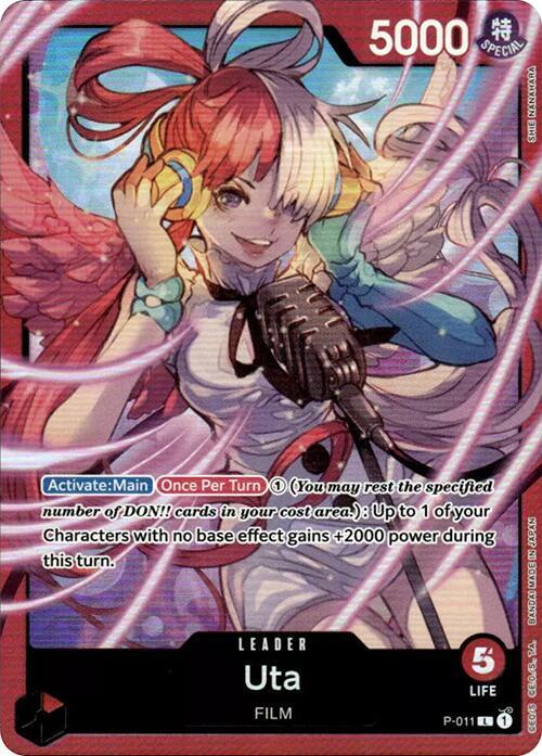 Uta (Premium Card Collection -Uta-) - P-011 - One Piece Promotion Cards