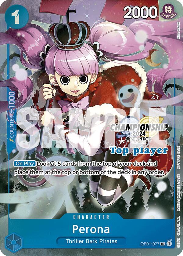 Perona (Championship 2024 Top Player Pack) - OP01-077 - One Piece Promotion Cards
