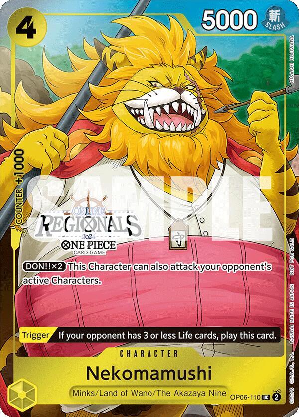 Nekomamushi (Online Regional 2024 Vol. 3) - OP06-110 - One Piece Promotion Cards