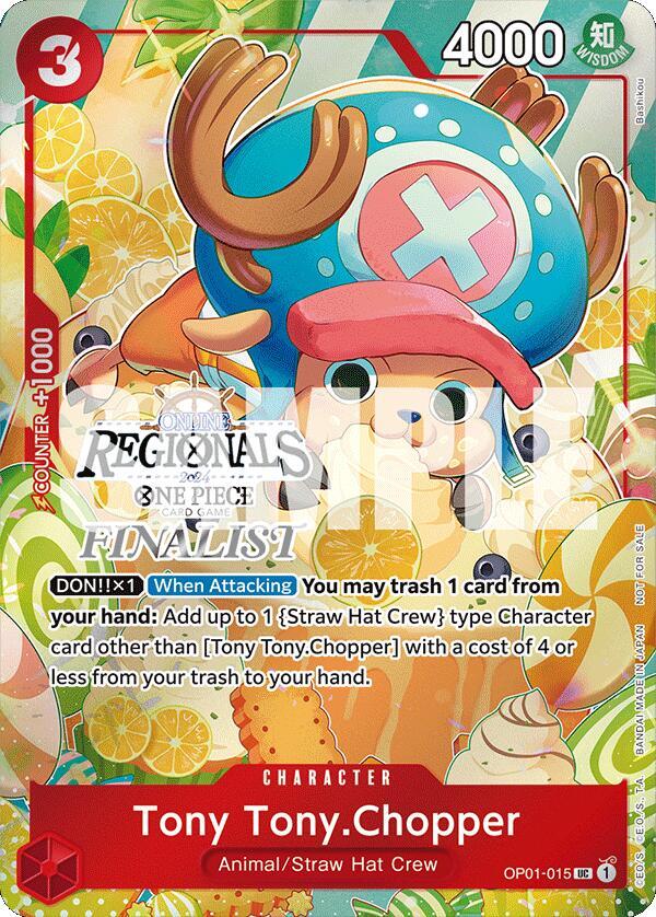 Tony Tony.Chopper (Online Regional 2024 Vol. 3, Finalist) - OP01-015 - One Piece Promotion Cards