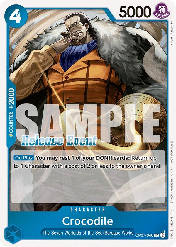 Crocodile (ST15 - ST20 Release Event Winner Pack) - OP07-040 - One Piece Promotion Cards