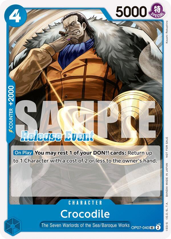 Crocodile (ST15 - ST20 Release Event Pack) - OP07-040 - One Piece Promotion Cards