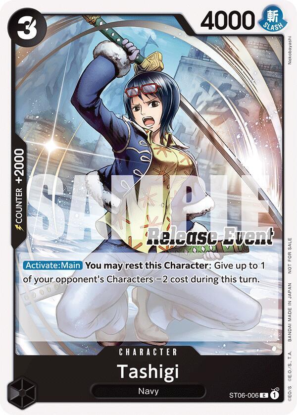 Tashigi (ST15 - ST20 Release Event Pack) - ST06-006 - One Piece Promotion Cards