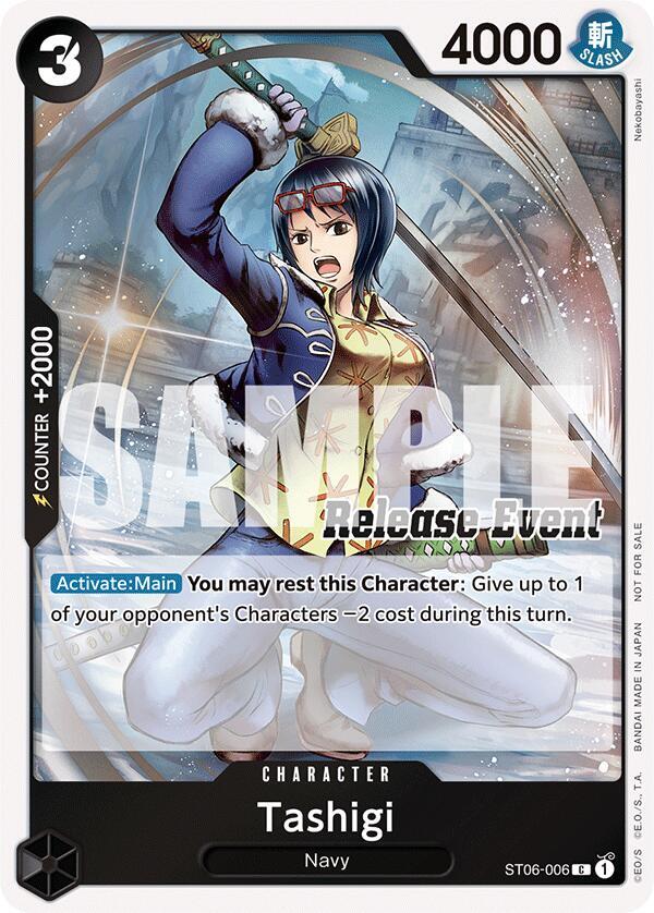 Tashigi (ST15 - ST20 Release Event Winner Pack) - ST06-006 - One Piece Promotion Cards