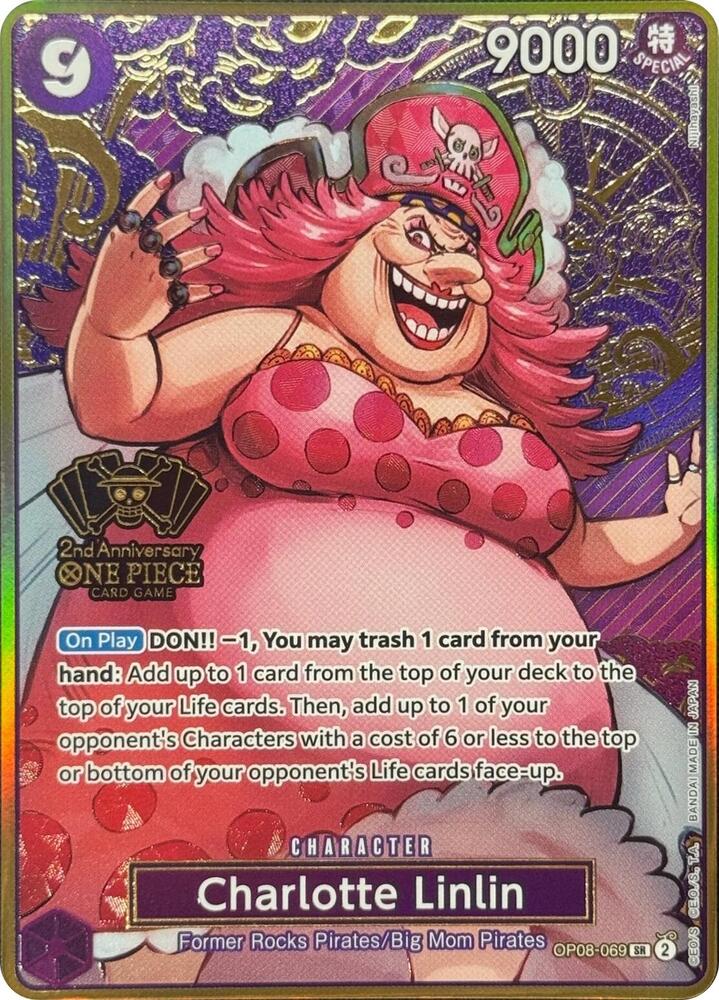 Charlotte Linlin (One Piece Japanese Version 2nd Anniversary Set) - OP08-069 - One Piece Promotion Cards