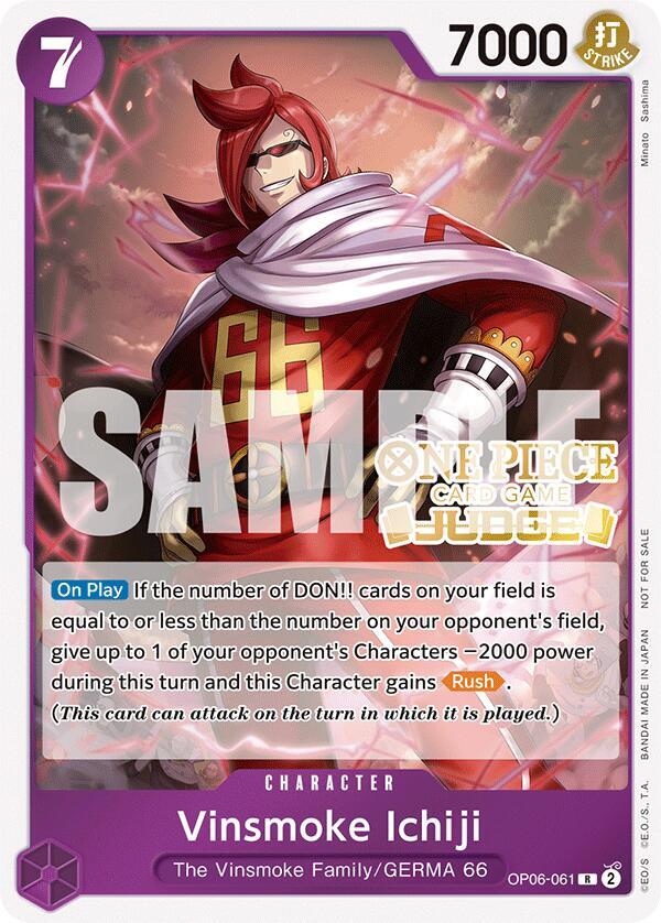 Vinsmoke Ichiji (Judge Pack Vol. 5) - OP06-061 - One Piece Promotion Cards