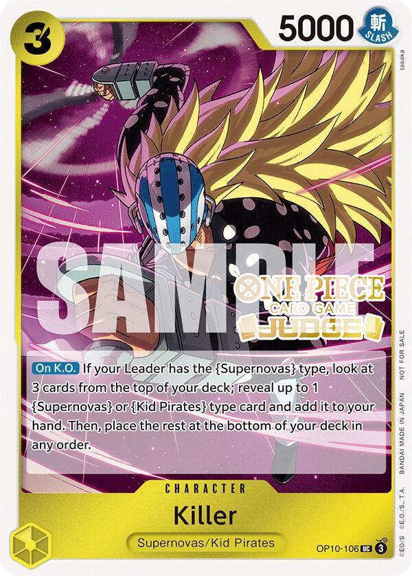 Killer (Judge Pack Vol. 5) - OP10-106 - One Piece Promotion Cards