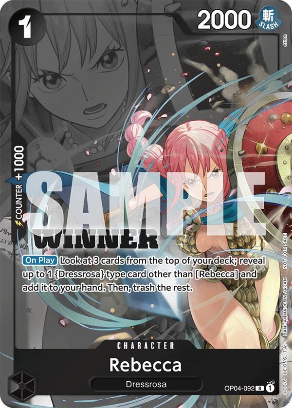 Rebecca (Winner Pack 2025 Vol. 2) - OP04-092 - One Piece Promotion Cards