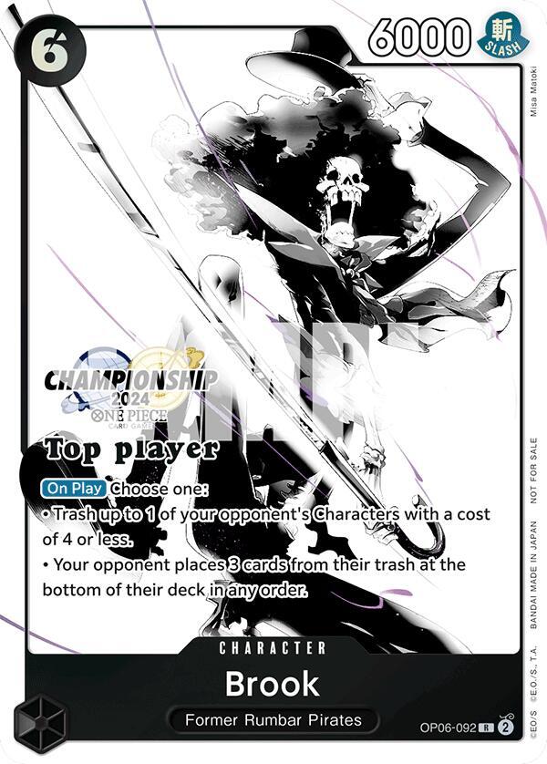 Brook (Championship 2024 Top Player Pack Vol. 2) - OP06-092 - One Piece Promotion Cards