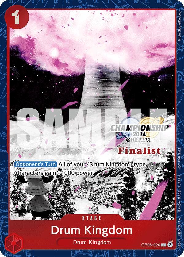 Drum Kingdom (Championship 2024 Finalist Card Set Vol. 2) - OP08-020 - One Piece Promotion Cards