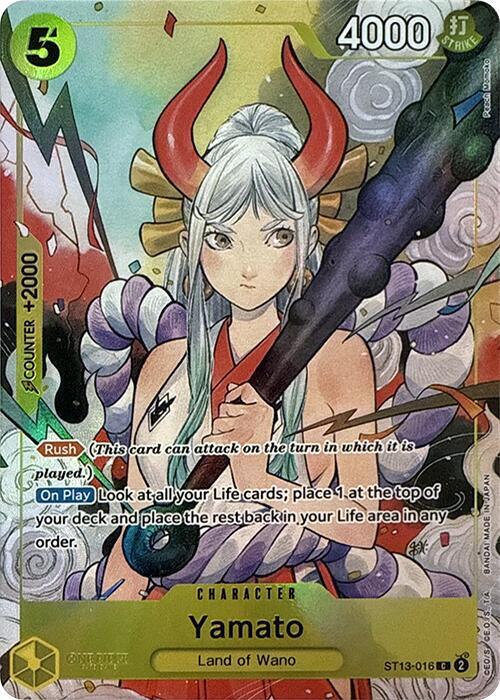 Yamato (Illustration Box Vol.1) - ST13-016 - One Piece Promotion Cards