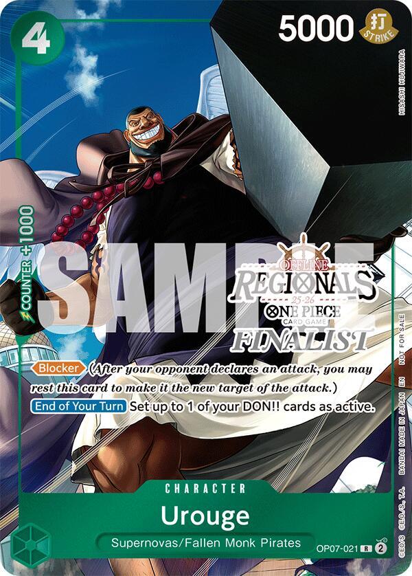 Urouge (Regional Finalist Card Set 2025 Vol.1) - OP07-021 - One Piece Promotion Cards