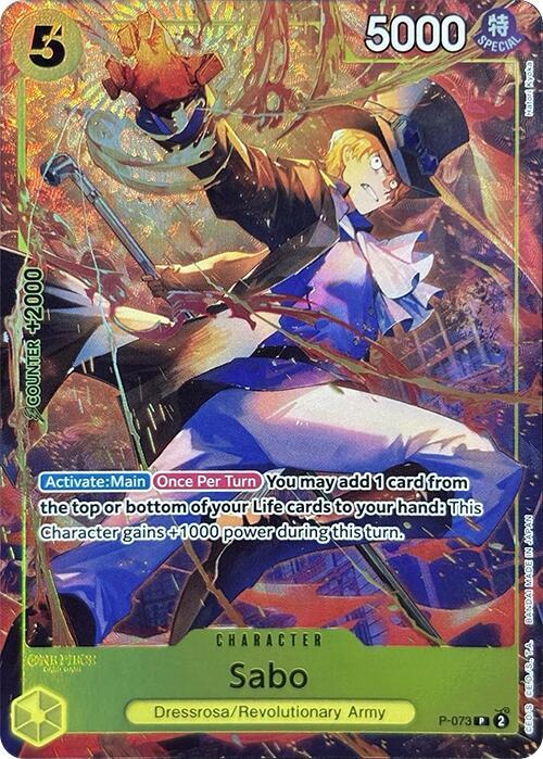 Sabo (Premium Card Collection -Best Selection Vol. 3-) - P-073 - One Piece Promotion Cards