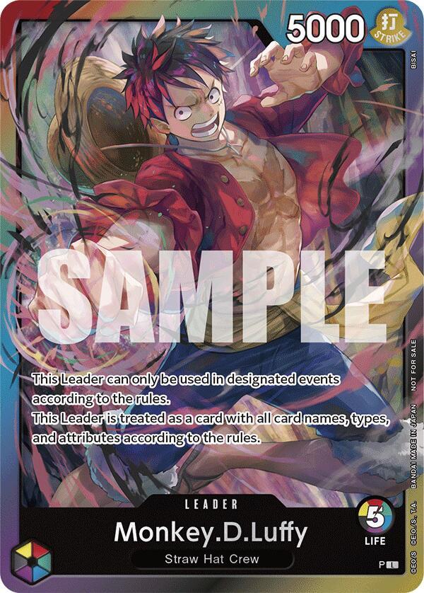 Monkey.D.Luffy (Release Event Leader) - P - One Piece Promotion Cards