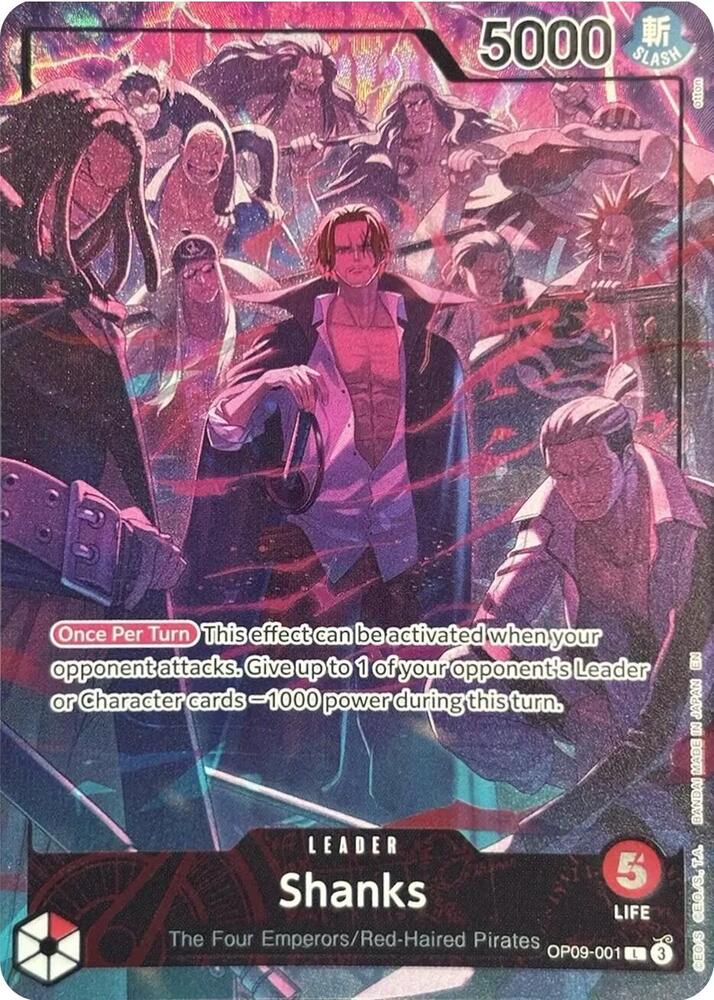Shanks (English Version 2nd Anniversary Set) - OP09-001 - One Piece Promotion Cards