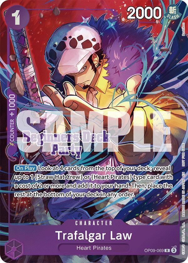 Trafalgar Law (Beginners Deck Party [ST-23] - [ST-28] Winner Pack) - OP09-069 - One Piece Promotion Cards
