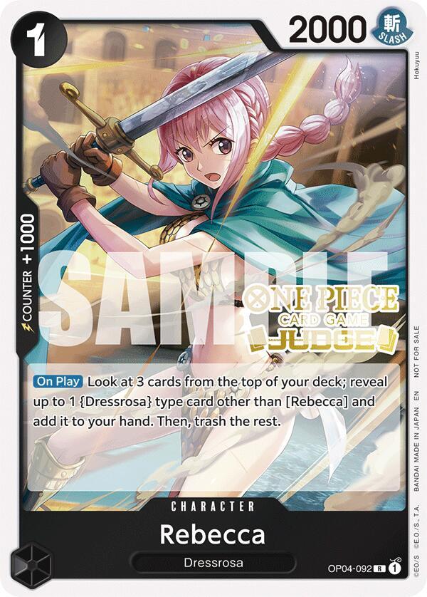 Rebecca (Judge Pack Vol. 6) - OP04-092 - One Piece Promotion Cards