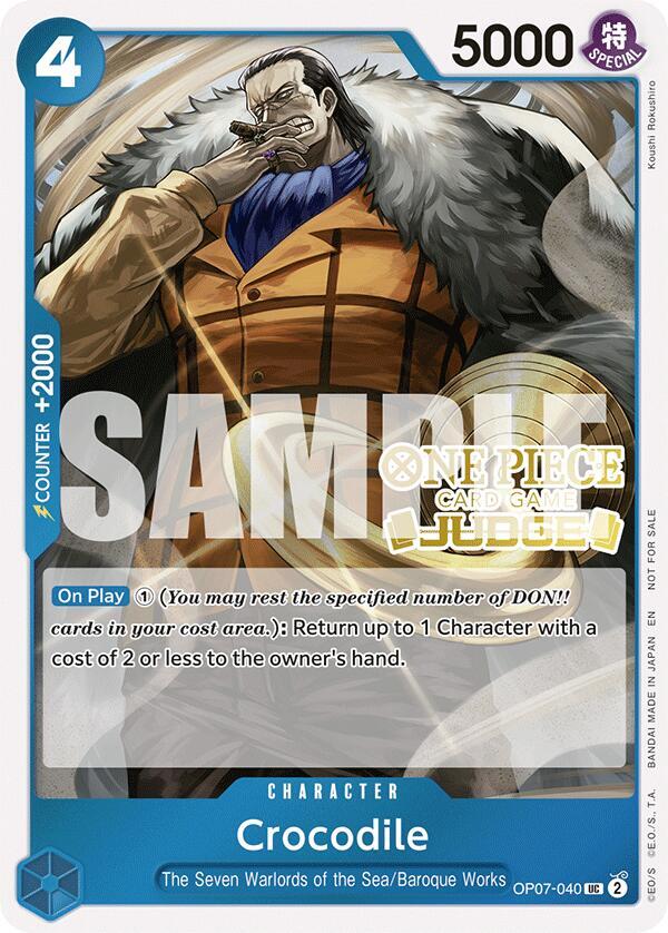 Crocodile (Judge Pack Vol. 6) - OP07-040 - One Piece Promotion Cards