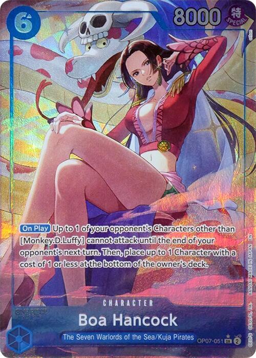 Boa Hancock (Seven Warlords of the Sea Binder Set, Alternate Art) - OP07-051 - One Piece Promotion Cards