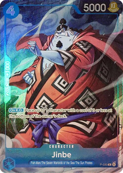 Jinbe (Seven Warlords of the Sea Binder Set) - P-030 - One Piece Promotion Cards