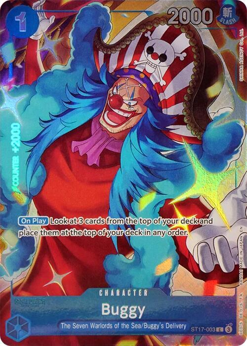 Buggy (Seven Warlords of the Sea Binder Set) - ST17-003 - One Piece Promotion Cards