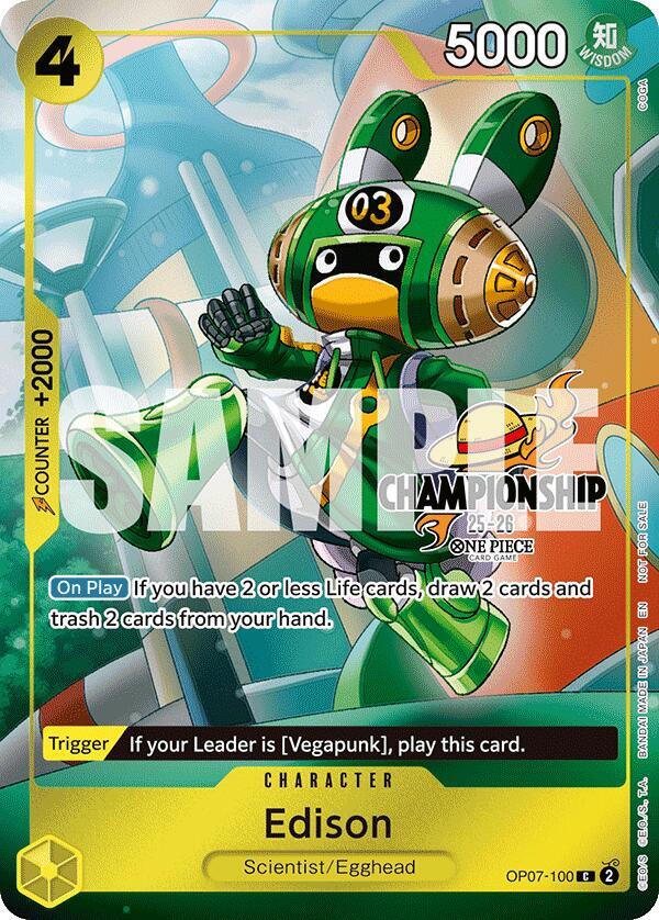 Edison (CS 25-26 Celebration Pack) - OP07-100 - One Piece Promotion Cards