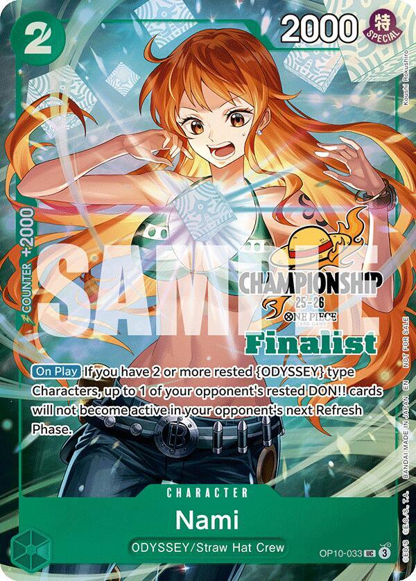 Nami (CS 25-26 Finalist Card Set 1) - OP10-033 - One Piece Promotion Cards