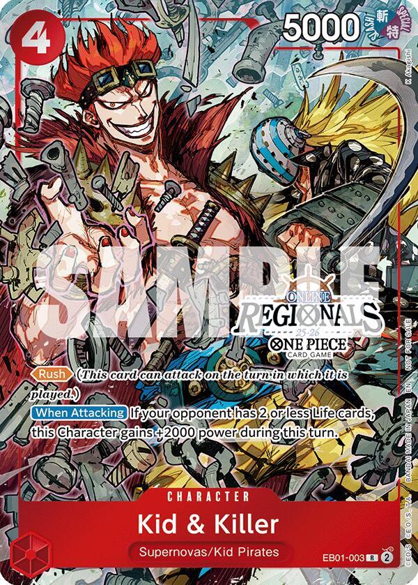Kid & Killer (Online Regional Participation Pack 2025 Vol.2) - EB01-003 - One Piece Promotion Cards