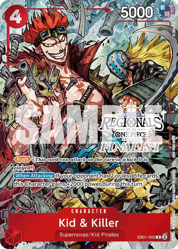 Kid & Killer (Online Regional Finalist Card Set 2025 Vol.2) - EB01-003 - One Piece Promotion Cards