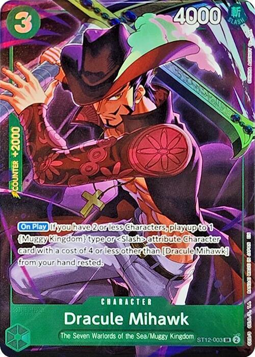 Dracule Mihawk (Illustration Box Vol.4) - ST12-003 - One Piece Promotion Cards