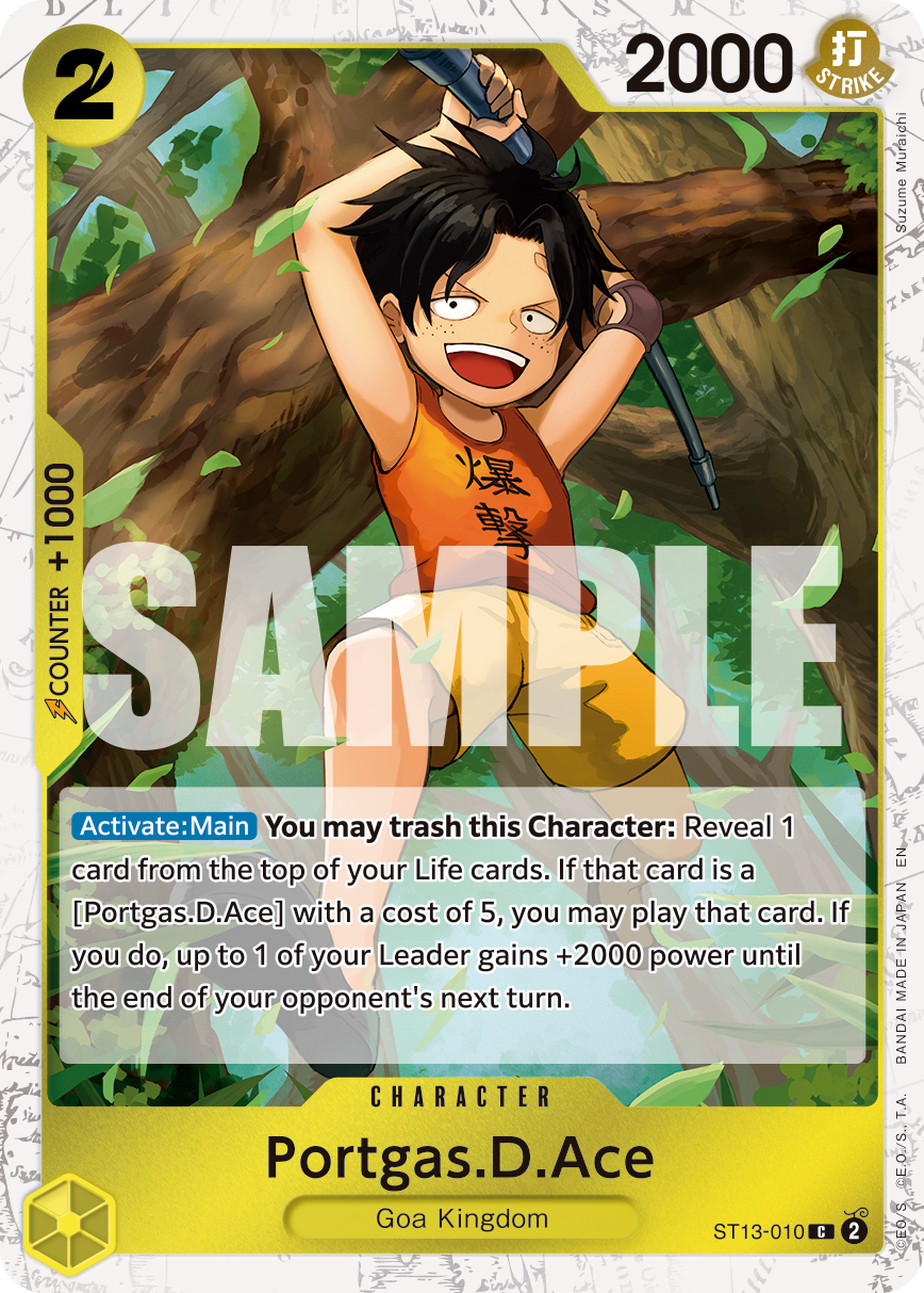 Portgas.D.Ace (Pirate Foil) - ST13-010 - ONE PIECE CARD THE BEST vol.2