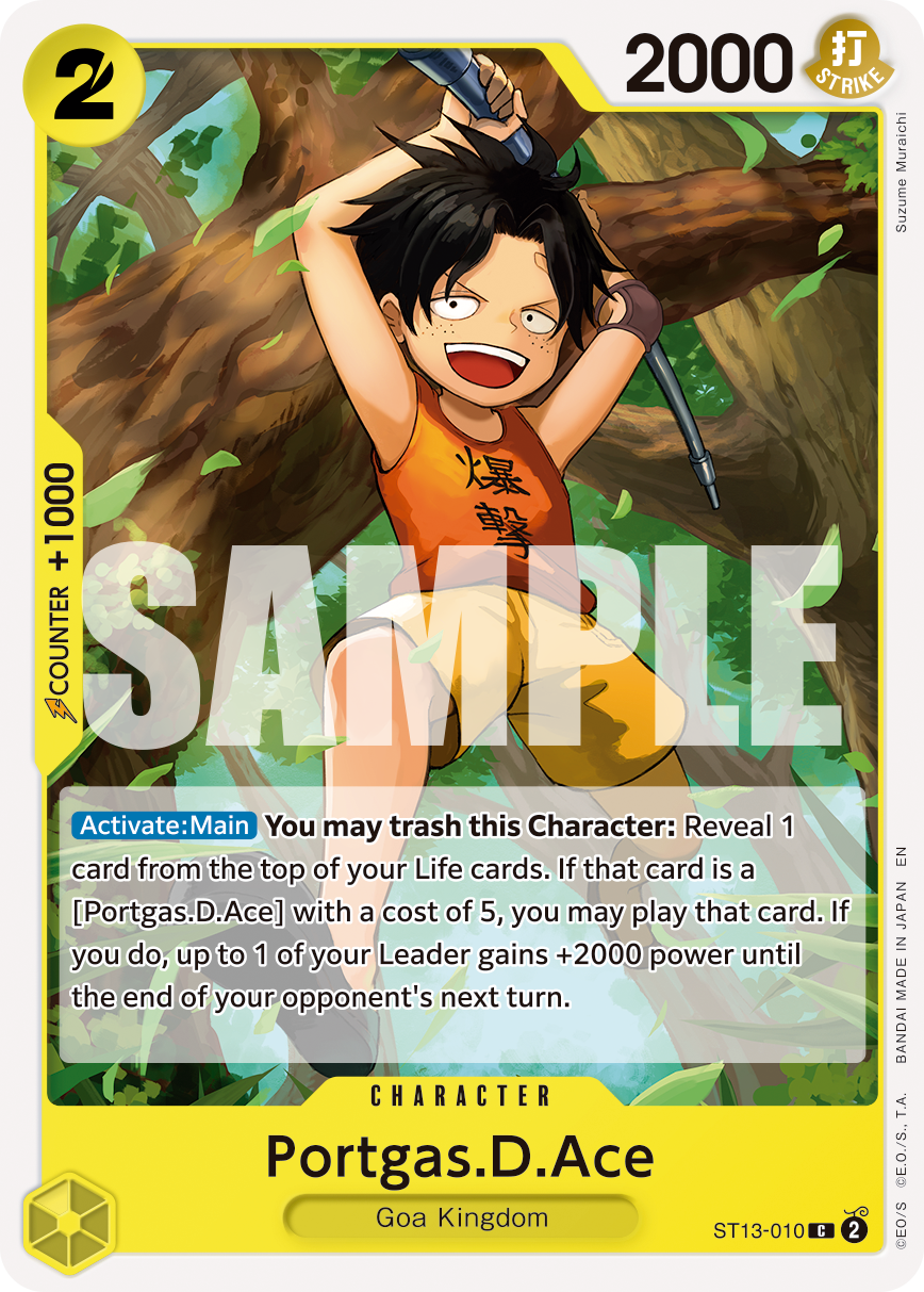 Portgas.D.Ace - ST13-010 - ONE PIECE CARD THE BEST vol.2